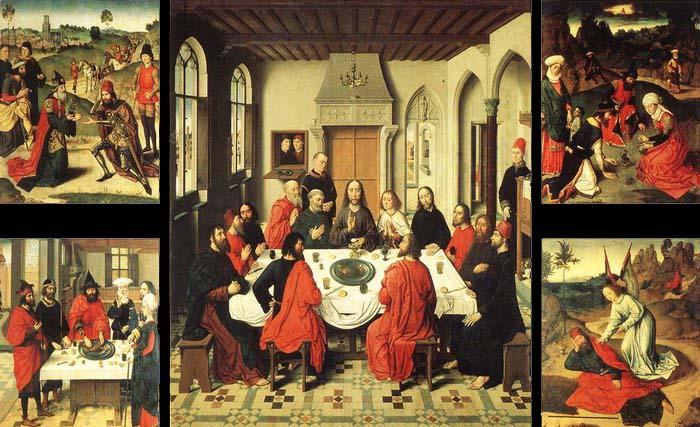 Dieric Bouts Altarpiece of the Holy Sacrament oil painting image